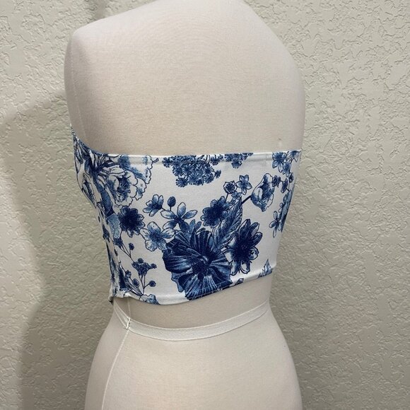 Boohoo NWOTs Floral Corset Stretchy - Picture 4 of 9
